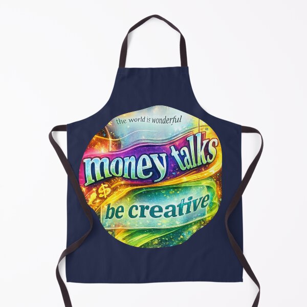 Item preview, Money Talks – Be Creative | Colorful Surreal Typography Art designed and sold by NB-Artmagic.