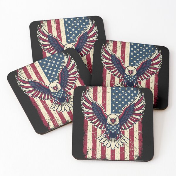 Item preview, American Eagle Patriotic Flag Art – Vintage USA Freedom designed and sold by Imaginationbeyond.