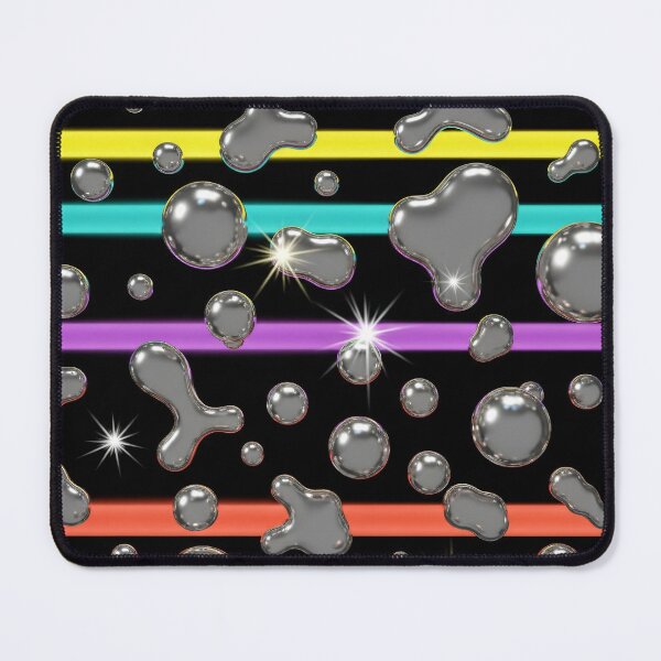 Item preview, Chrome Bubbles Neon Lines designed and sold by Kaleidoscope Print.