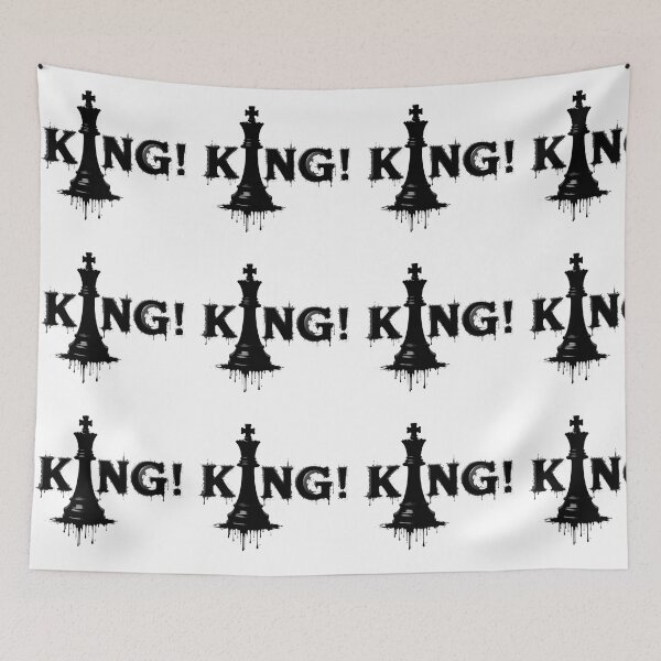 Item preview, KING – Dripping Power Symbol with Chess Iconography designed and sold by PixelVibe782.