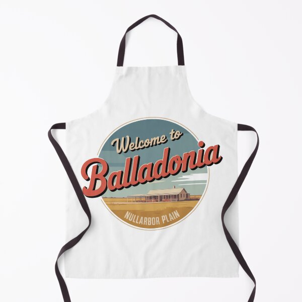 Item preview, Welcome to Balladonia — Nullarbor Roadhouse Vintage Travel Sticker designed and sold by Random Designs.