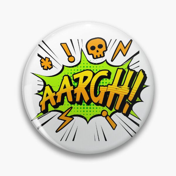 Item preview, Loud comic statement with the explosive lettering "AARGH!" in garish pop art style. designed and sold by New Vision by ToMz.