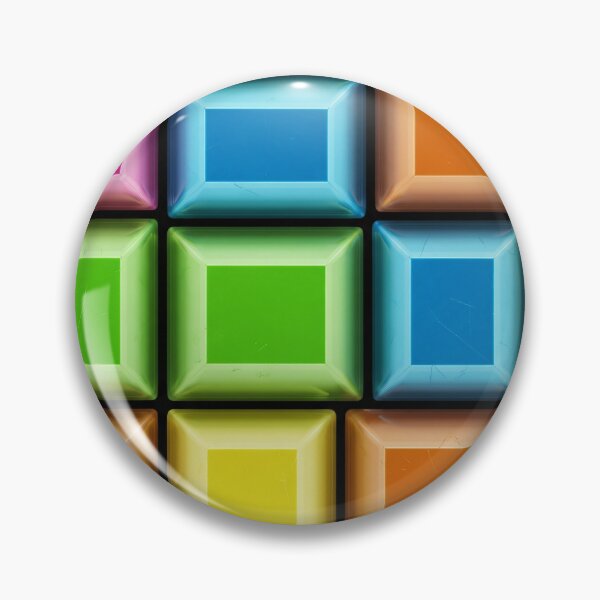 Item preview, Glossy Retro Block Grid designed and sold by Kaleidoscope Print.