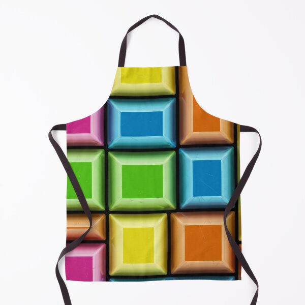 Item preview, Glossy Retro Block Grid designed and sold by Kaleidoscope Print.