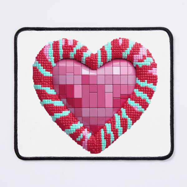 Item preview, 2D Pixel Candy Heart Icon Valentine Day Flat Sprite Sweet Love Symbol designed and sold by BankMano.