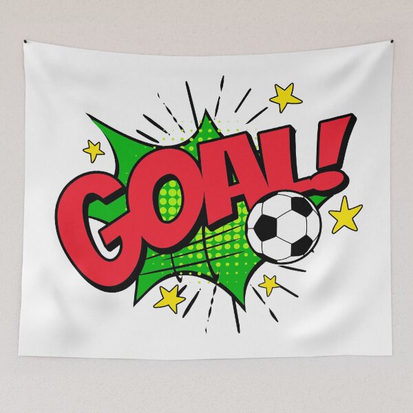 Item preview, Dynamic comic motif with the word "GOAL!" and football in an energetic pop art style. designed and sold by New Vision by ToMz.