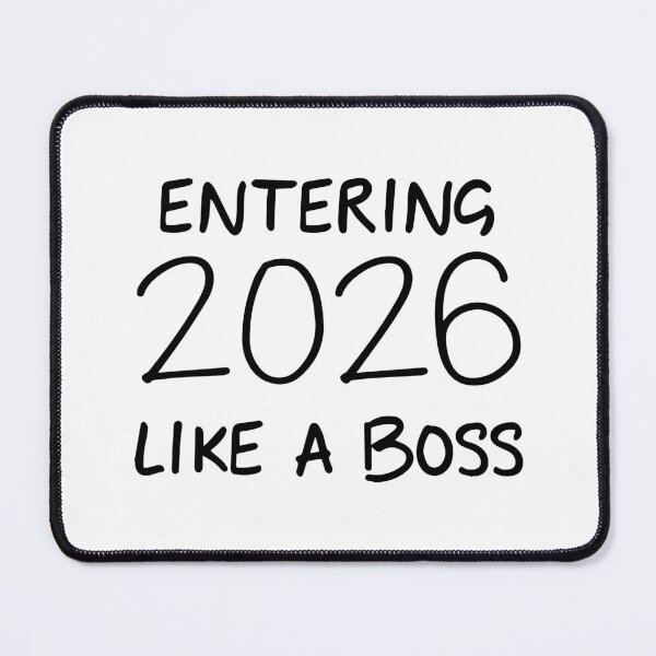 Item preview, Entering 2026 Like a Boss New Year Typography designed and sold by DavidTeeStudio.