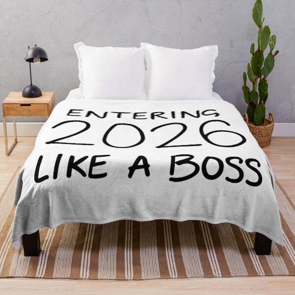 Item preview, Entering 2026 Like a Boss New Year Typography designed and sold by DavidTeeStudio.