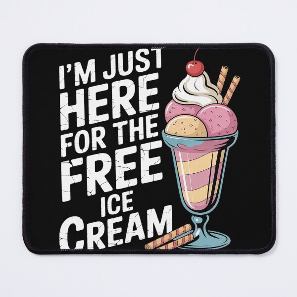 Item preview, Funny I'm Just Here For The Free Ice Cream Cruise Vacation designed and sold by Tatianamiobi.