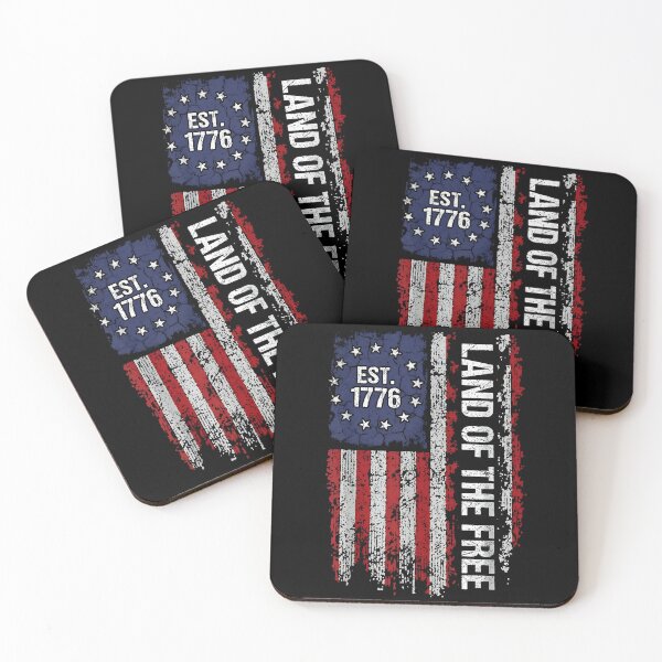 Item preview, Land of the Free Est 1776 - Distressed Betsy Ross Flag Grunge Art designed and sold by Imaginationbeyond.
