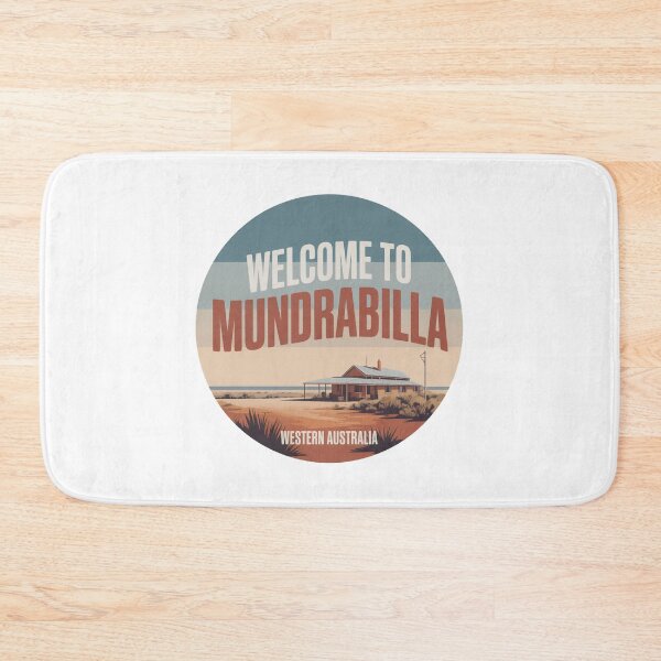 Item preview, Mundrabilla — Nullarbor Roadhouse Vintage Travel Sticker designed and sold by Random Designs.