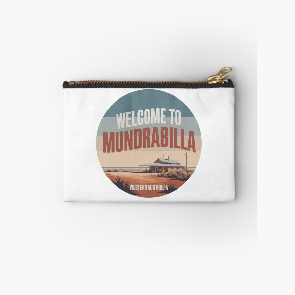Item preview, Mundrabilla — Nullarbor Roadhouse Vintage Travel Sticker designed and sold by Random Designs.