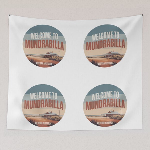 Item preview, Mundrabilla — Nullarbor Roadhouse Vintage Travel Sticker designed and sold by Random Designs.