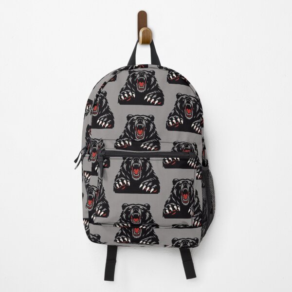 Item preview, Fierce Roaring Grizzly Bear Mascot Wild Animal Art designed and sold by Soluna Studio.