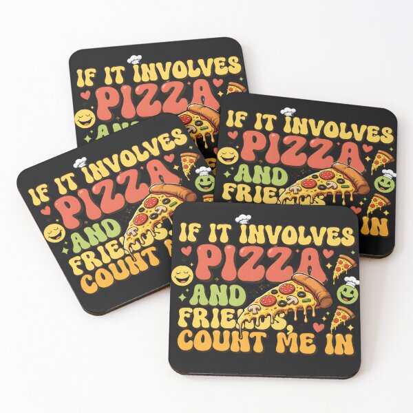 Item preview, Pizza Friends Funny T-Shirt - If It Involves Pizza and Friends, Count Me In designed and sold by GeniePixel.