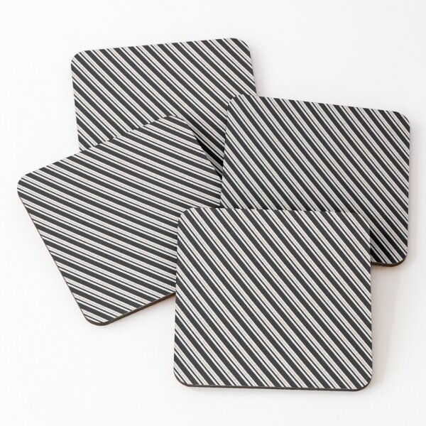 Item preview, Black & Cream Diagonal Stripe Pattern designed and sold by Myra365Art.