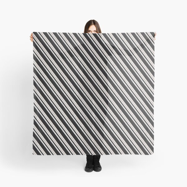 Item preview, Black & Cream Diagonal Stripe Pattern designed and sold by Myra365Art.