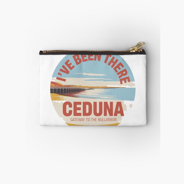 Artikelvorschau, Willkommen in Ceduna – Tor zur Nullarbor-Wüste (Vintage-Reiseaufkleber) entworfen und verkauft von Random Designs.