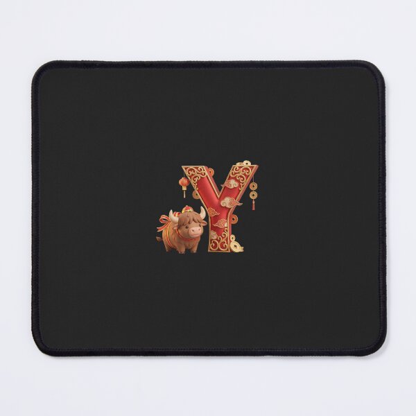 Item preview, Prosperous Ox Beside Letter Y – Lunar New Year Charm designed and sold by kunsuriyapaisan Paranee.
