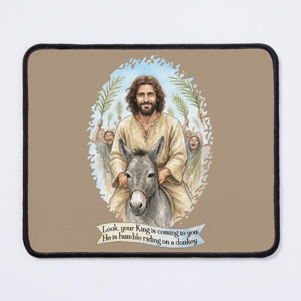 Item preview, He Is Humble Riding On A Donkey designed and sold by Lion and Lamb Design.