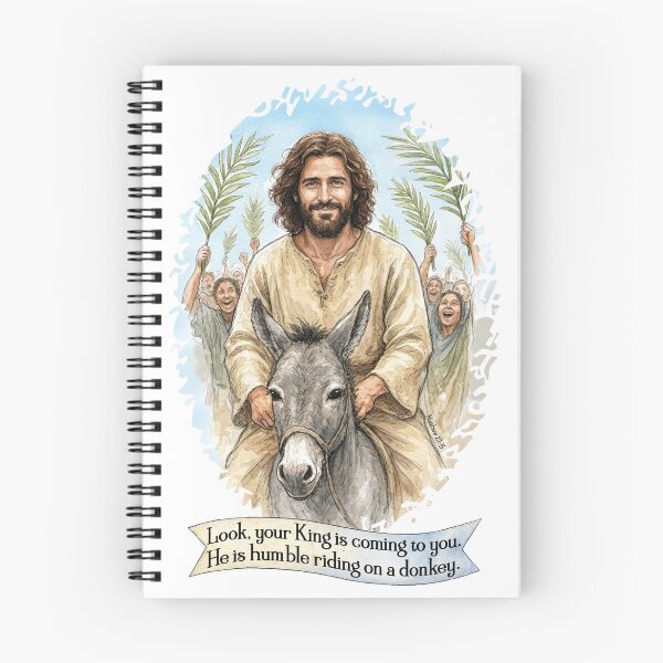Item preview, He Is Humble Riding On A Donkey designed and sold by Lion and Lamb Design.