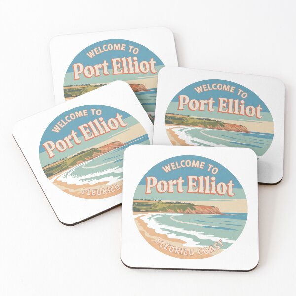 Item preview, Welcome to Port Elliot — Fleurieu Coast Vintage Travel Sticker designed and sold by Random Designs.