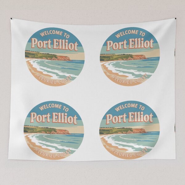 Item preview, Welcome to Port Elliot — Fleurieu Coast Vintage Travel Sticker designed and sold by Random Designs.