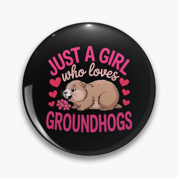 Item preview, Just A Girl Who loves Groundhogs Happy Groundhog designed and sold by FaithAbbott.