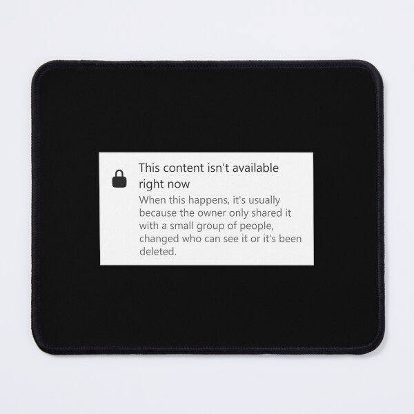 Item preview, Content Not Available designed and sold by VerbalGerbil.