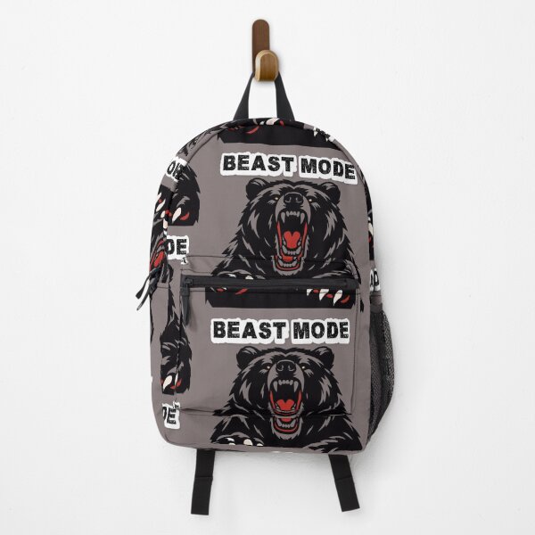 Item preview, Beast Mode Angry Grizzly Bear Fitness Mascot Illustrat designed and sold by Soluna Studio.