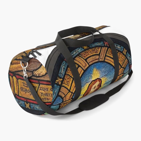 Item preview, Saintly Tribute in Stained Glass – Memorial Window Art designed and sold by LuxuryApparels.