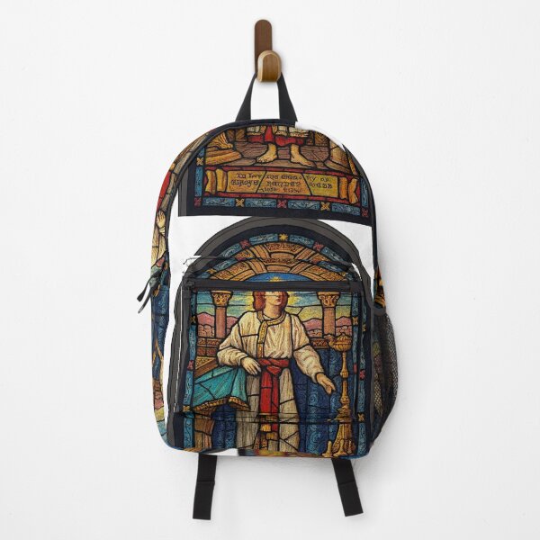 Item preview, Saintly Tribute in Stained Glass – Memorial Window Art designed and sold by LuxuryApparels.