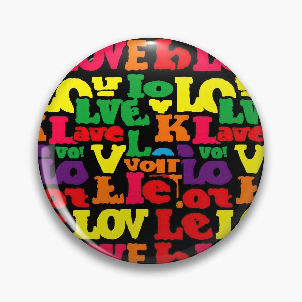 Item preview, Colorful Typography Pattern With Repeated Love Text Words designed and sold by Piotrek0001.