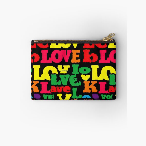 Item preview, Colorful Typography Pattern With Repeated Love Text Words designed and sold by Piotrek0001.