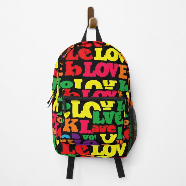 Item preview, Colorful Typography Pattern With Repeated Love Text Words designed and sold by Piotrek0001.
