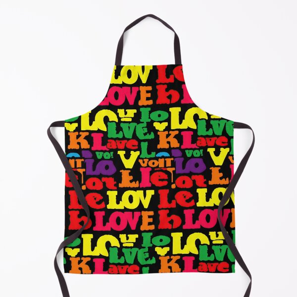 Item preview, Colorful Typography Pattern With Repeated Love Text Words designed and sold by Piotrek0001.