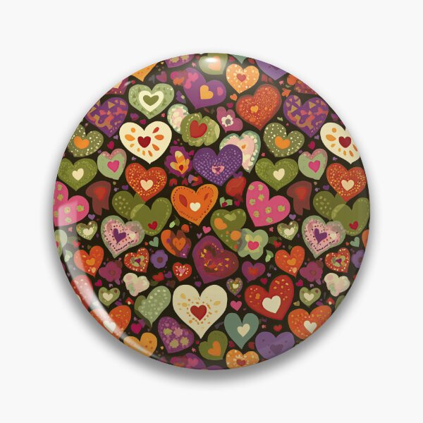 Item preview, Vintage Style Hearts Pattern In Brown And Green designed and sold by Piotrek0001.