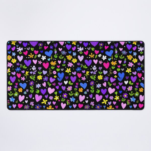 Item preview, Psychedelic Neon Waves And Hearts Abstract Colorful Pattern designed and sold by Piotrek0001.