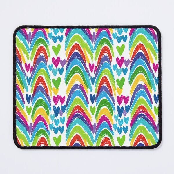 Item preview, Bright Rainbow Colored Wavy Lines Abstract Art Pattern designed and sold by Piotrek0001.
