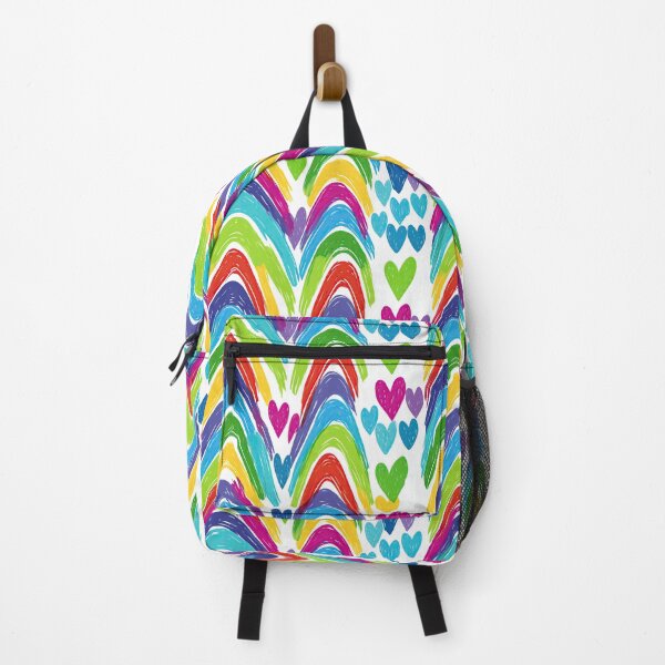 Item preview, Bright Rainbow Colored Wavy Lines Abstract Art Pattern designed and sold by Piotrek0001.