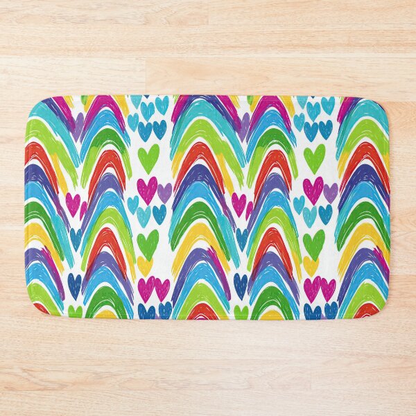Item preview, Bright Rainbow Colored Wavy Lines Abstract Art Pattern designed and sold by Piotrek0001.