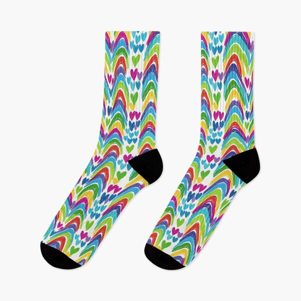 Item preview, Bright Rainbow Colored Wavy Lines Abstract Art Pattern designed and sold by Piotrek0001.