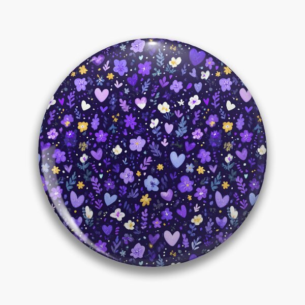 Item preview, Deep Purple Violets And Green Leaves Floral Pattern designed and sold by Piotrek0001.