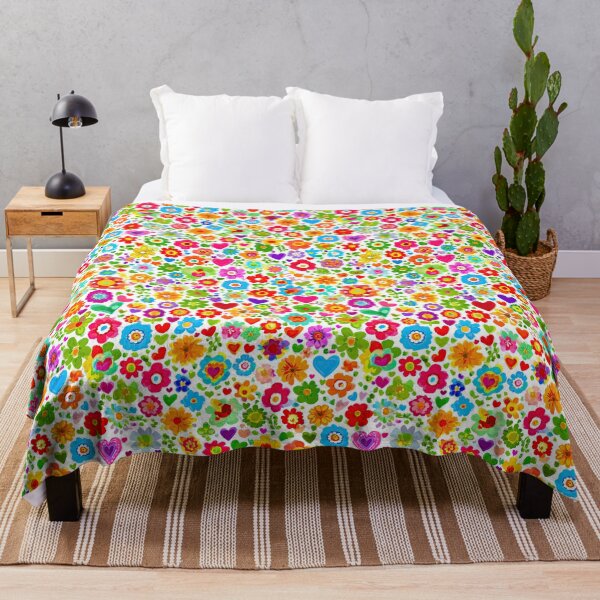 Item preview, Dense Colorful Wildflower Meadow Pattern With Small Blooms designed and sold by Piotrek0001.