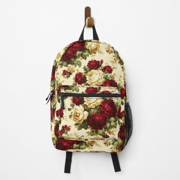 Item preview, Classic Victorian Red Roses Pattern On Beige Background designed and sold by Piotrek0001.