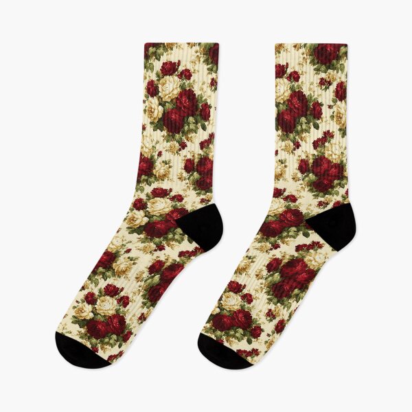 Item preview, Classic Victorian Red Roses Pattern On Beige Background designed and sold by Piotrek0001.