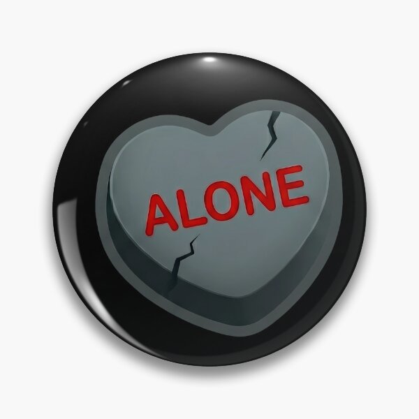 Item preview, Anti Valentine Stone Heart Alone Broken Love designed and sold by oynipshop.