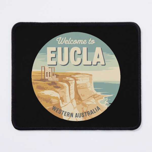 Item preview, Welcome to Eucla — Nullarbor Coast Vintage Travel Sticker designed and sold by Random Designs.