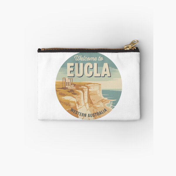 Item preview, Welcome to Eucla — Nullarbor Coast Vintage Travel Sticker designed and sold by Random Designs.