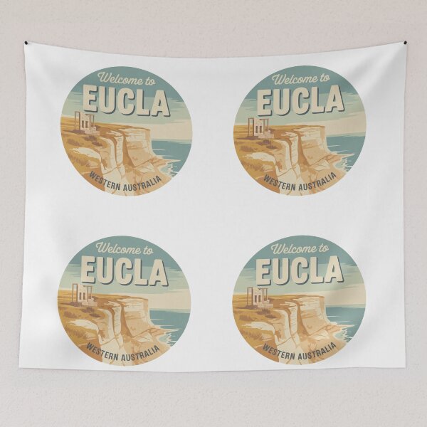 Item preview, Welcome to Eucla — Nullarbor Coast Vintage Travel Sticker designed and sold by Random Designs.